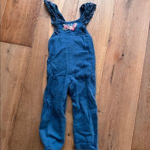 Louise Misha Blue Sleeveless Jumper with Embroidered Flowers